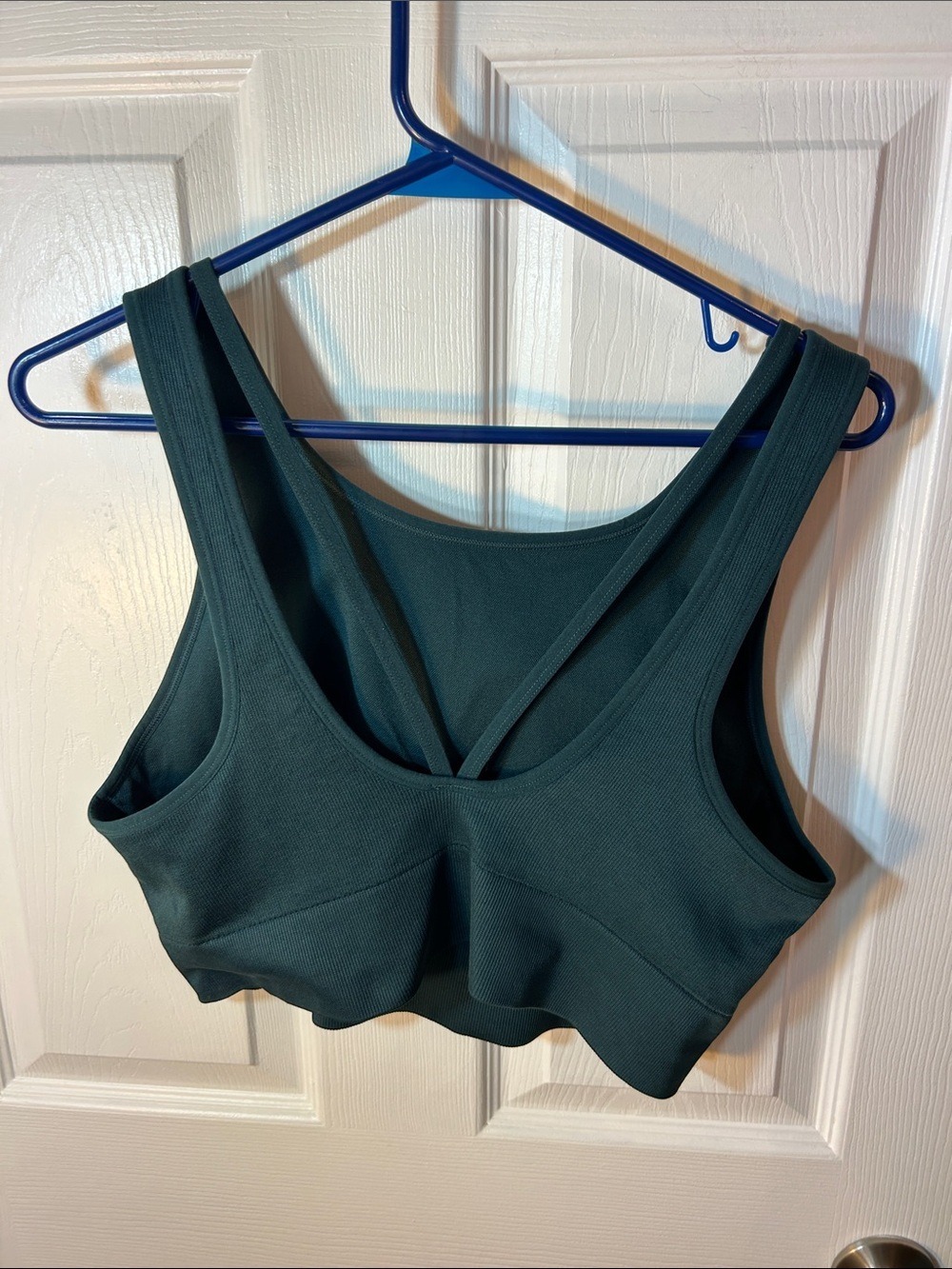 New balance green seamless medium impact Sports Bra with Strappy Back size XXL - Picture 6 of 8